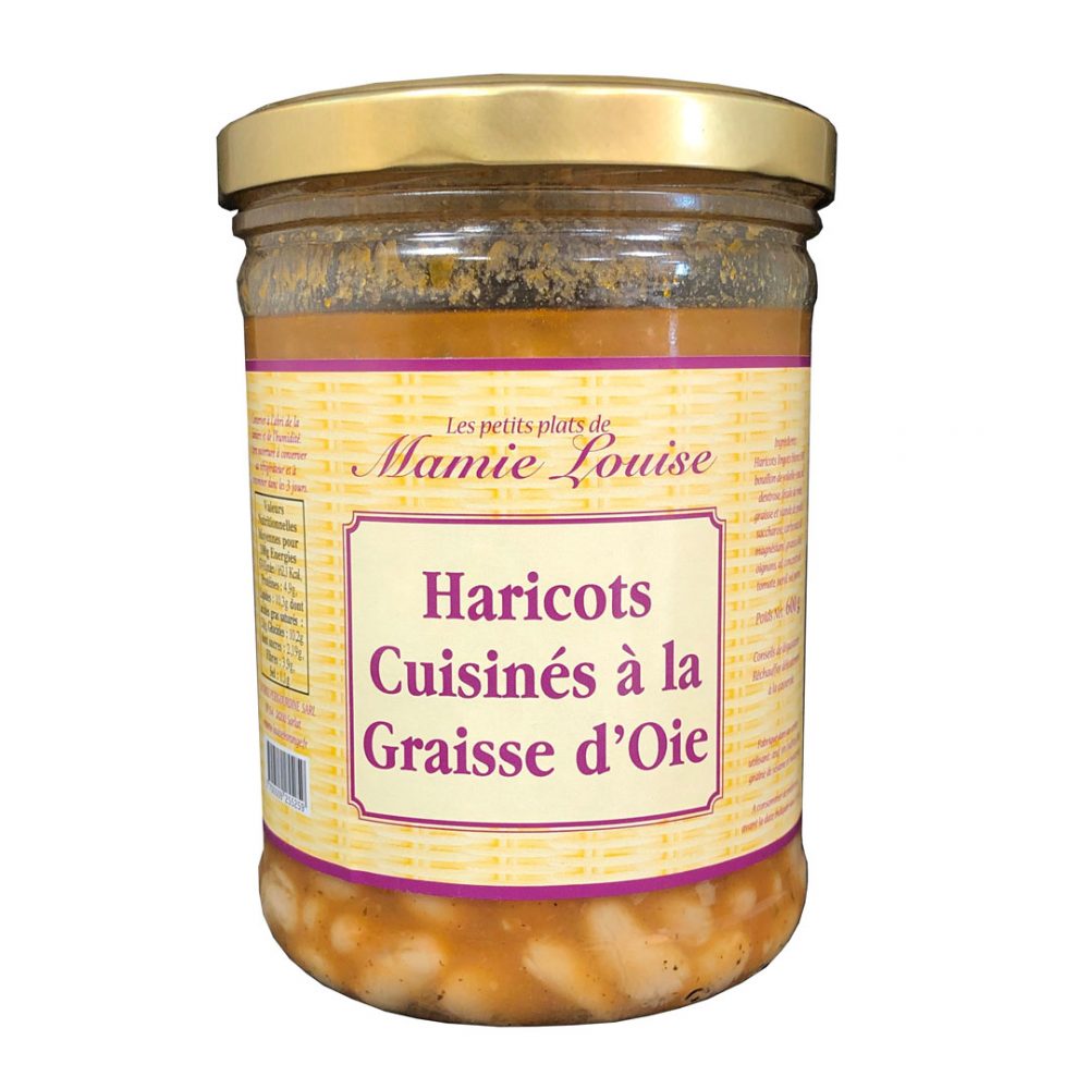 Haricots cuisinés à la graisse d'oie